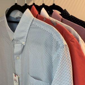 Lot of IZOD Saltwater & Van Heusen S/S Shirt Large